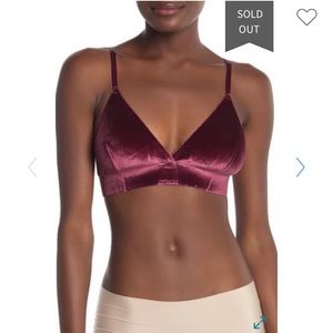NWT velvet bralette